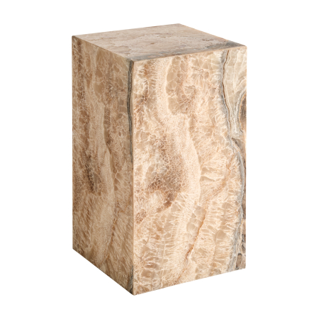 Mobilier - Măsuță auxiliară sculpturală din onix bej