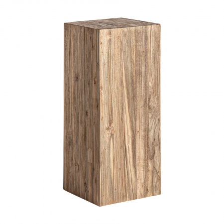 Colonial - Masuta auxiliara coloniala lemn tec reciclat|Masute verticale