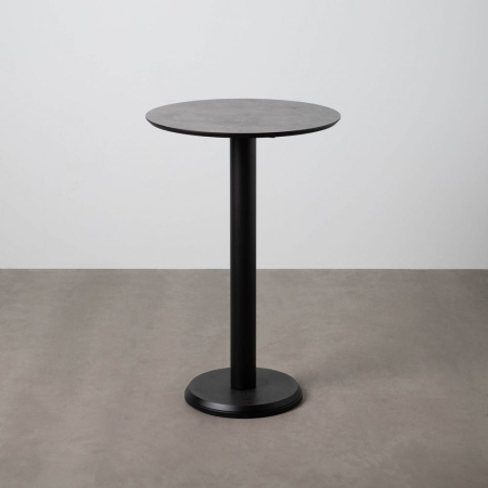 Măsuță Bar înaltă rotundă din MDF și metal antracit 65 x 65 x 100 cm