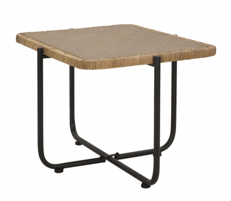 Masuta ratan cu baza metalica neagra Cebu | creativdeco.ro [3]