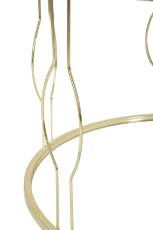 Masuta cafea aurie cu sticla verde Greeny | creativdeco.ro [4]