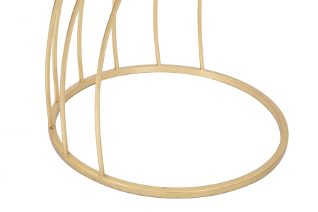 Masuta consola Flush,fier/sticla,auriu/negru [7]