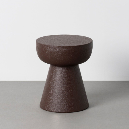Mobilier - Măsuță de accent maro ciocolatiu din metal