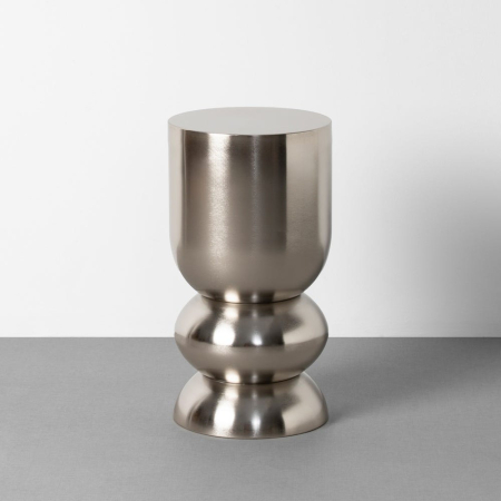 Mobilier - Măsuță de accent oțel din metal rotunjită