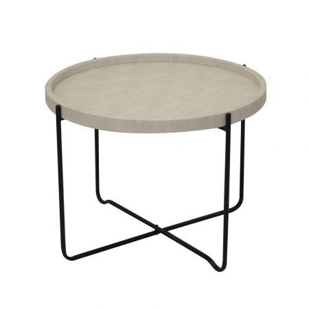 Masute Cafea - Masuta de cafea bej negru Fun 63x63x42 cm