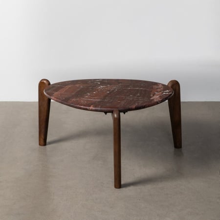 Măsuță de cafea cu blat de marmură pe picioare din lemn de mango – fotografie produs principal Colectia noua - Măsuță de cafea cu blat de marmură pe picioare din lemn de mango – fotografie produs principal