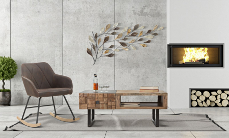 Masuta cafea industriala cu depozitare lemn masiv CreativDeco [7]