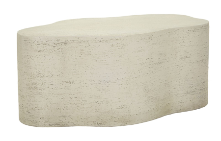 Masute Cafea - Masuta de cafea organica neregulata crem 92.5x54.8x40 cm