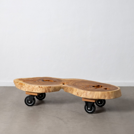 Masuta Cafea Rustica cu Roti CreativDeco - Stil Modern Industrial [0]