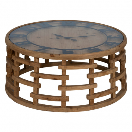 Masa Cafea Unica Ceas CreativDeco - Mobilier Rustic Living [1]