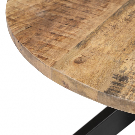 Masa Cafea Rotunda CreativDeco - Lemn Natural si Design Contemporan [2]