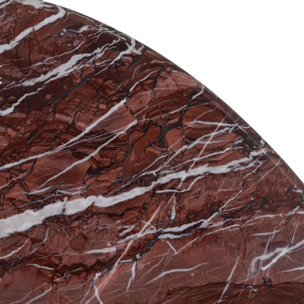 Măsuță de cafea din marmură cu bază din lemn de mango [7]