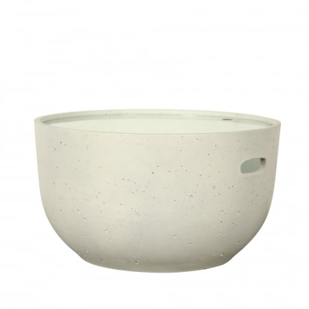 Mobilier - masuta cafea cap piatra gri sticla securizata design modern elegant