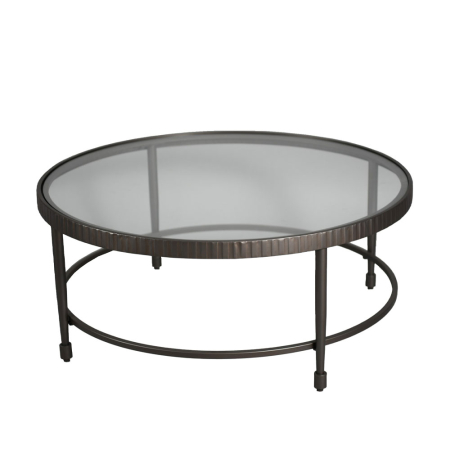 Masuta cafea gunmetal Granaz - design industrial modern