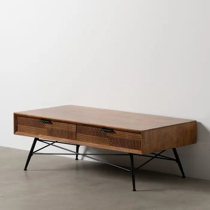 Masute Cafea - Masuta cafea lemn cauciuc|Mobilier living industrial