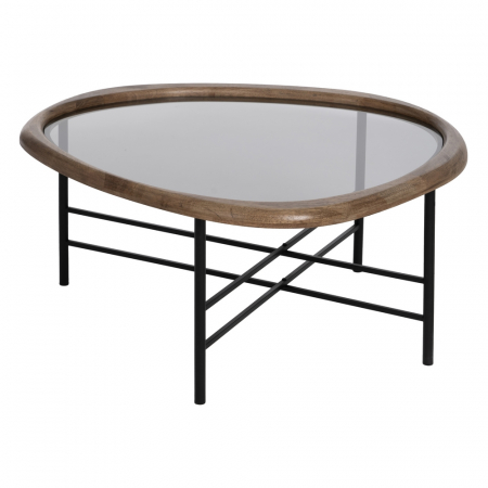 Masuta Cafea Industriala CreativDeco - Design Modern cu Accente Naturale pentru Living [2]