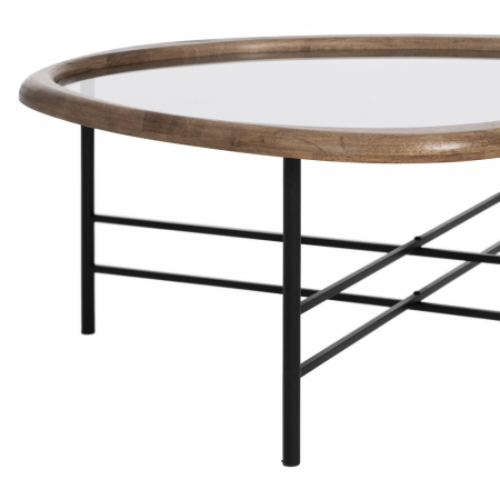 Masuta Cafea Industriala CreativDeco - Design Modern cu Accente Naturale pentru Living [6]