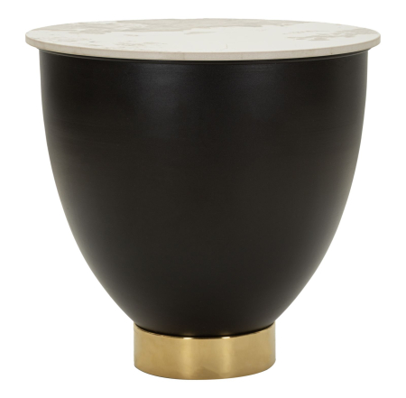 Mobilier - Măsuță de cafea mică în stil glam efect marmură