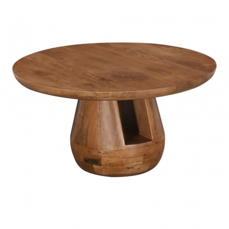 Masute Cafea - Masuta de cafea naturala Gate 80x80x40 cm