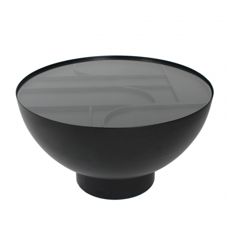 Masute Cafea - masuta cafea arches sticla negru design modern