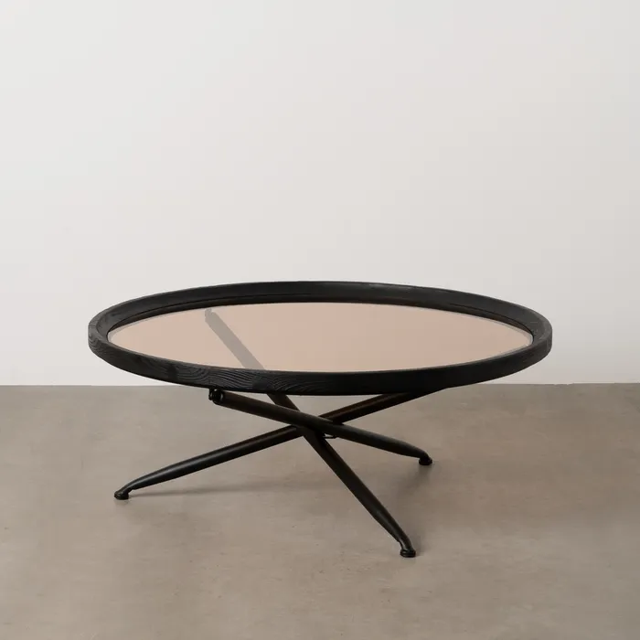Masute Cafea - Măsuță cafea brad sticlă, mobilier living modern
