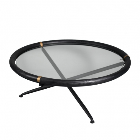 Mobilier - eleganta masuta cafea colombo negru auriu design luxos