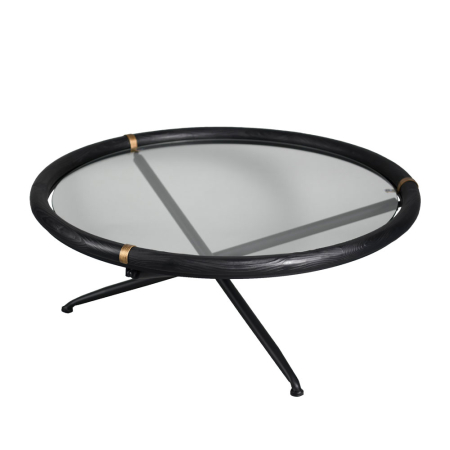 Mese in Stil Clasic - eleganta masuta cafea colombo negru auriu design luxos