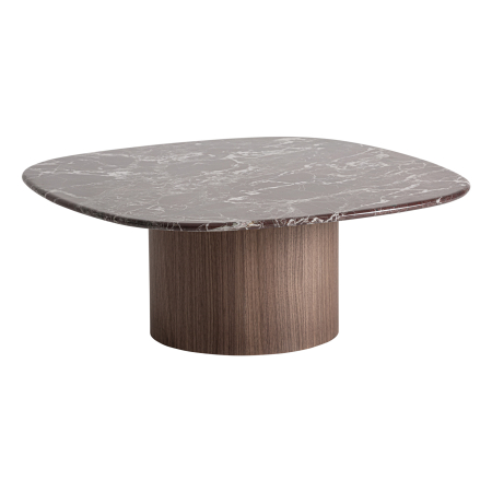 Masute Cafea - Măsuță de cafea MDF taupe furnir nuc Bionaz