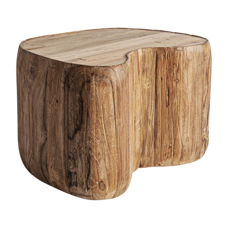 Masute Cafea - Măsuță de cafea sculpturală lemn tec reciclat Erloy