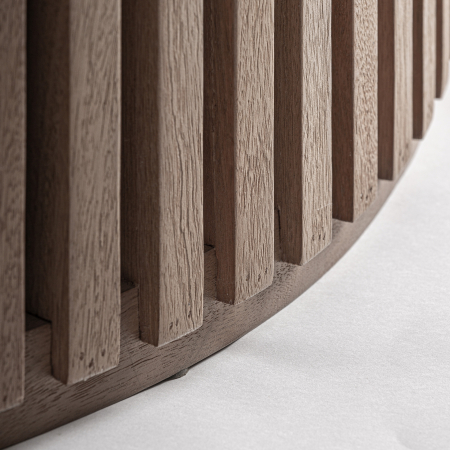 Masuta de cafea sculpturala si contemporana din lemn de mango cu listare verticala GABIA 101x101x31 cm [3]