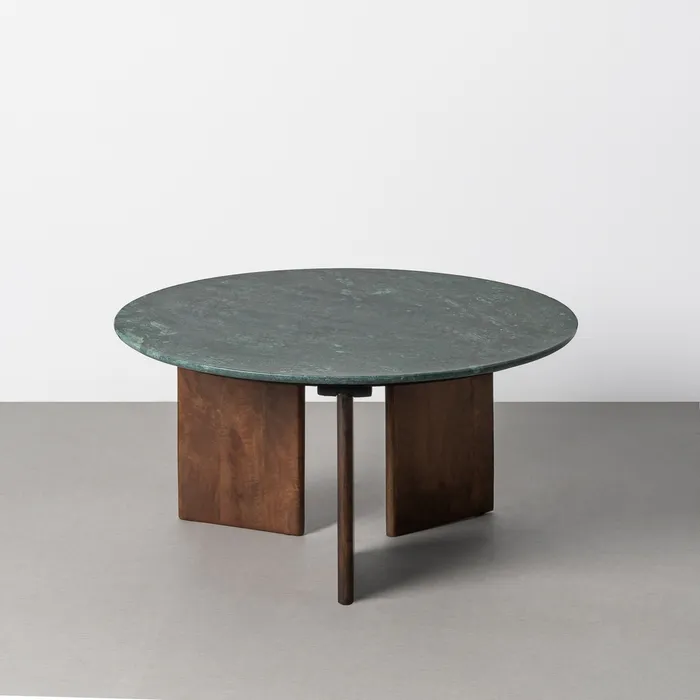 Mobilier - Măsuță de cafea verde din piatră naturală