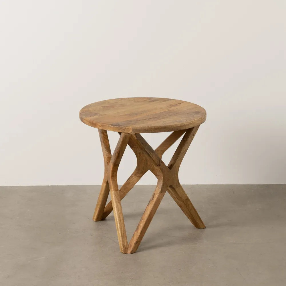Masute Cafea - Masă decorativă mango miere, mobilier deosebit