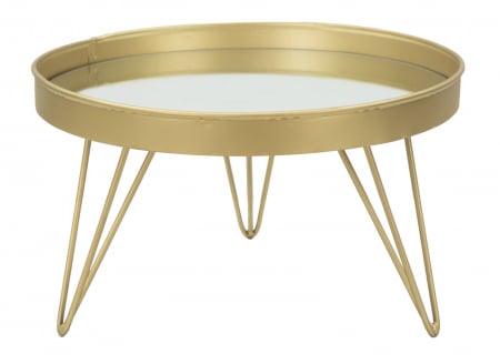 Masute Cafea - Măsuță decorativă metal oglindă