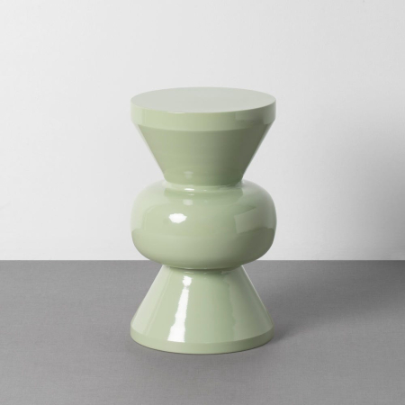 Mobilier - Măsuță decorativă verde din metal geometrică