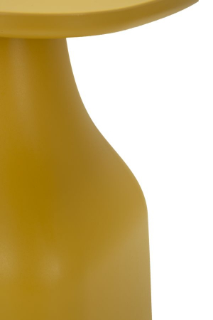 Măsuță Gea galbenă din plastic durabil cu design organic și finisaj mat [5]