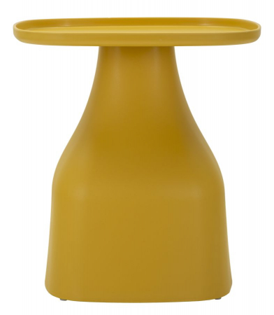 Măsuță Gea galbenă din plastic durabil cu design organic și finisaj mat [2]