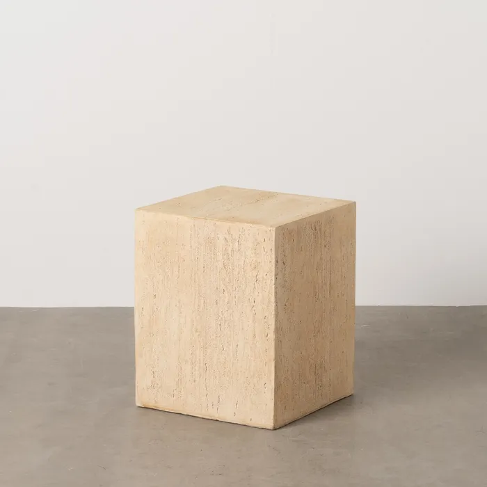 Masute Laterale - Măsuță laterală bej, decor minimalist