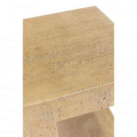 Măsuță laterală bej cu decupaj modern Pyramis [3]