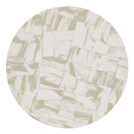 Masa Laterala Moderna Crem CreativDeco - Design Geometric Contemporan [6]
