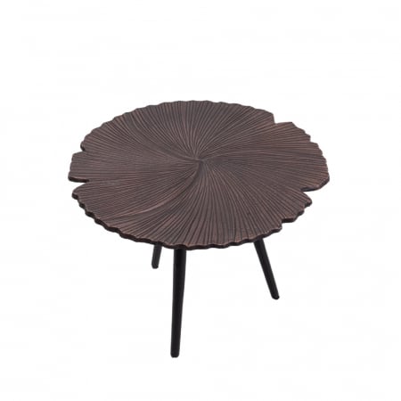 Măsuță laterală metalică cu blat frunză Leaf [1]