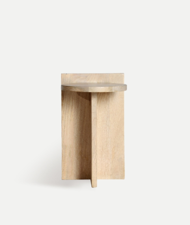 Mese - Măsuță laterală lemn mango LESZNO – titlu imagine principală