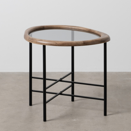 Masute Laterale - Masuta de Living cu Blat din Sticla CreativDeco - Mobilier Modern și Funcțional