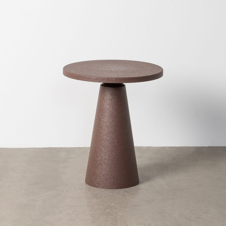 Mese - Măsuță laterală din oțel maro blat texturat