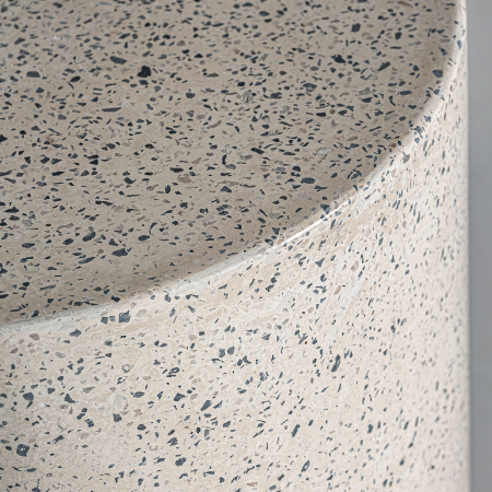 Masuta laterala contemporana terrazzo alb|Masute decorative [2]