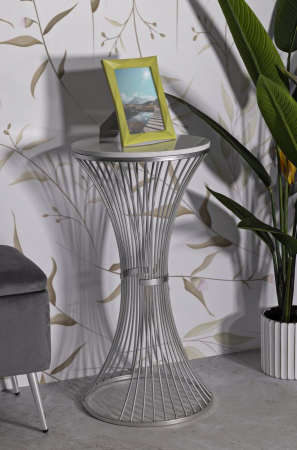 Masuta laterala inalta cu marmura | Design rafinat CreativDeco [1]