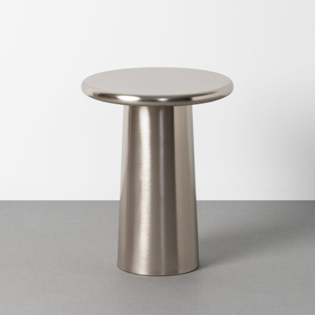 Mobilier - Măsuță laterală metalică oțel blat rotund