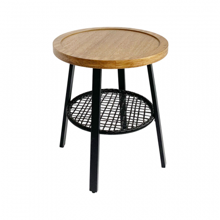 Masuta laterala natural negru 45x45x52 cm [1]