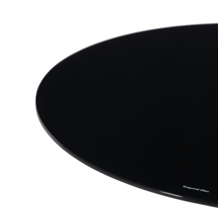 Masa Laterala Minimalista CreativDeco - Mobilier Negru Lucios [2]