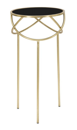 Masute Laterale - Masuta laterala Ring, auriu negru - CreativDeco.ro