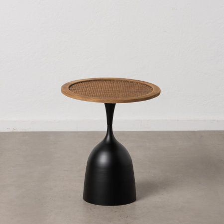 Contemporan - Măsuță Rotundă cu Ratan CreativDeco - Accesoriu Elegant pentru Spații Moderne